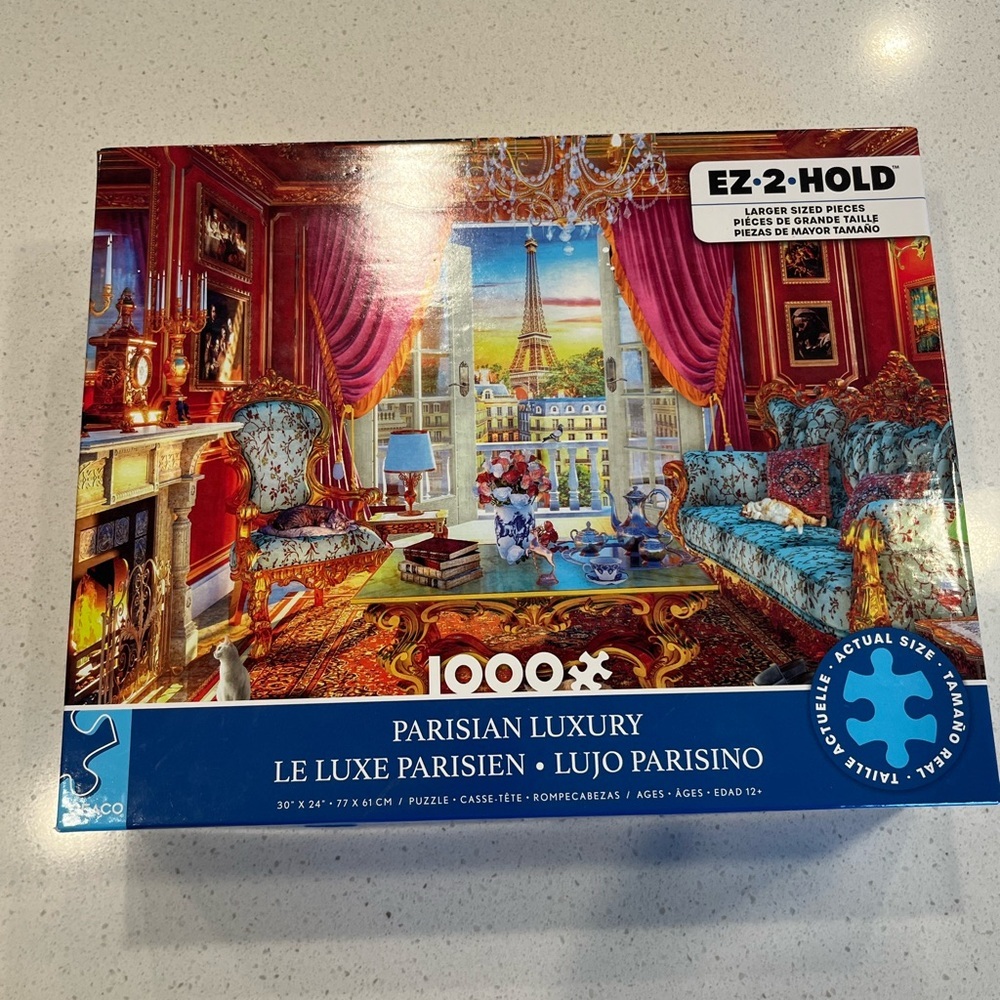 Parisian Luxury 1000-Piece Puzzle - Blue